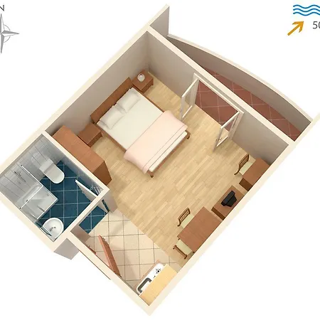 Apartman Studio Razanac 5766c Rtina